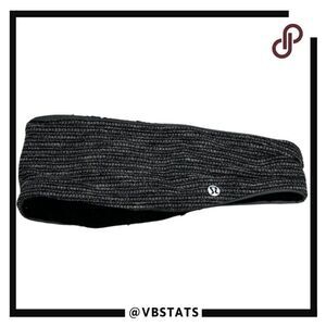 Lululemon Black/Gray Heather Headband One Size